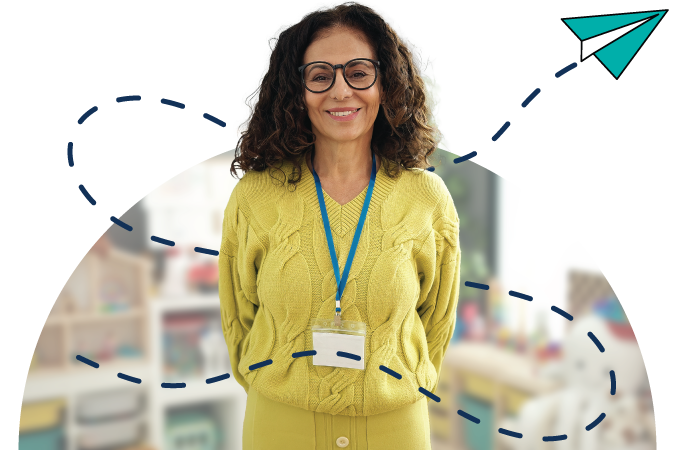 Teacher in a classroom